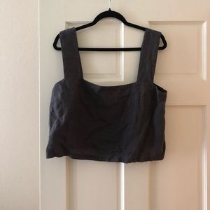 Love and Confuse DAHLIA wide strap linen top